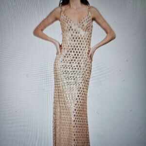 Tadashi Shoji Desie V-Neck Evening Gown | Elegant Embellished Formal Dress